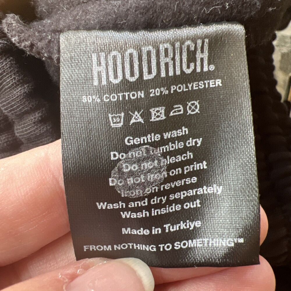 Hoodrich Chromatic Jogger Black Mens Size Small Sweatpants Heavy Duty Thick - Picture 8 of 13
